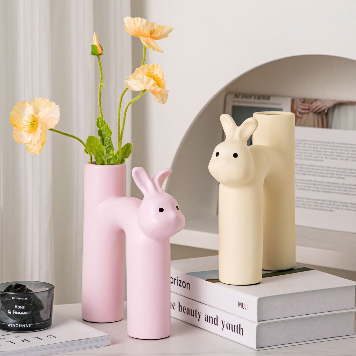 Nordic Cream Style Ceramic Vase