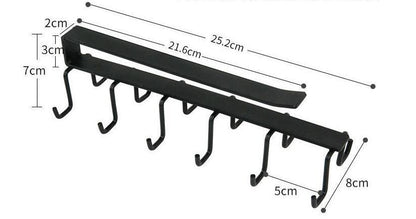 Kitchen Organizer Hanging Rack Holder