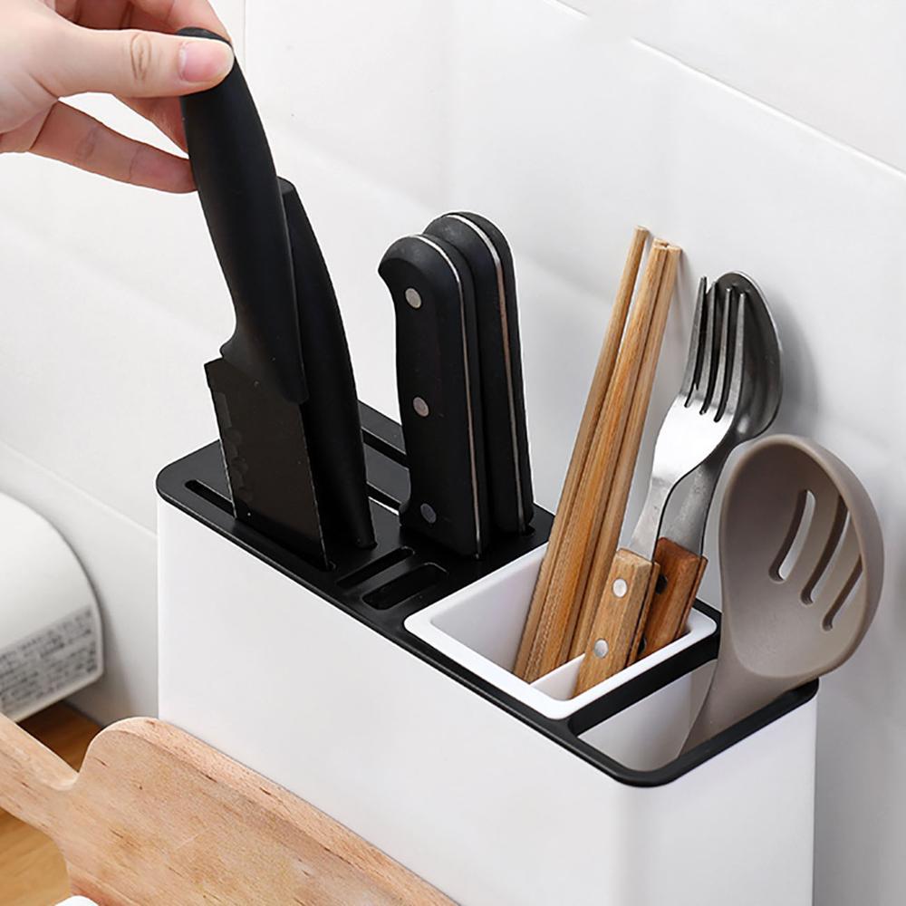 Plastic Tableware and Knife Storage Rack